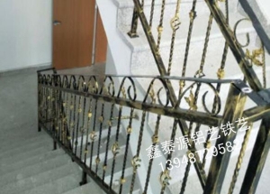 錫林郭勒鐵藝樓梯扶手設計